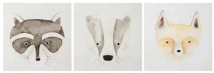 3 Pc Wild Animals Wall Art
