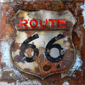3D Route 66 Metal Wall Art