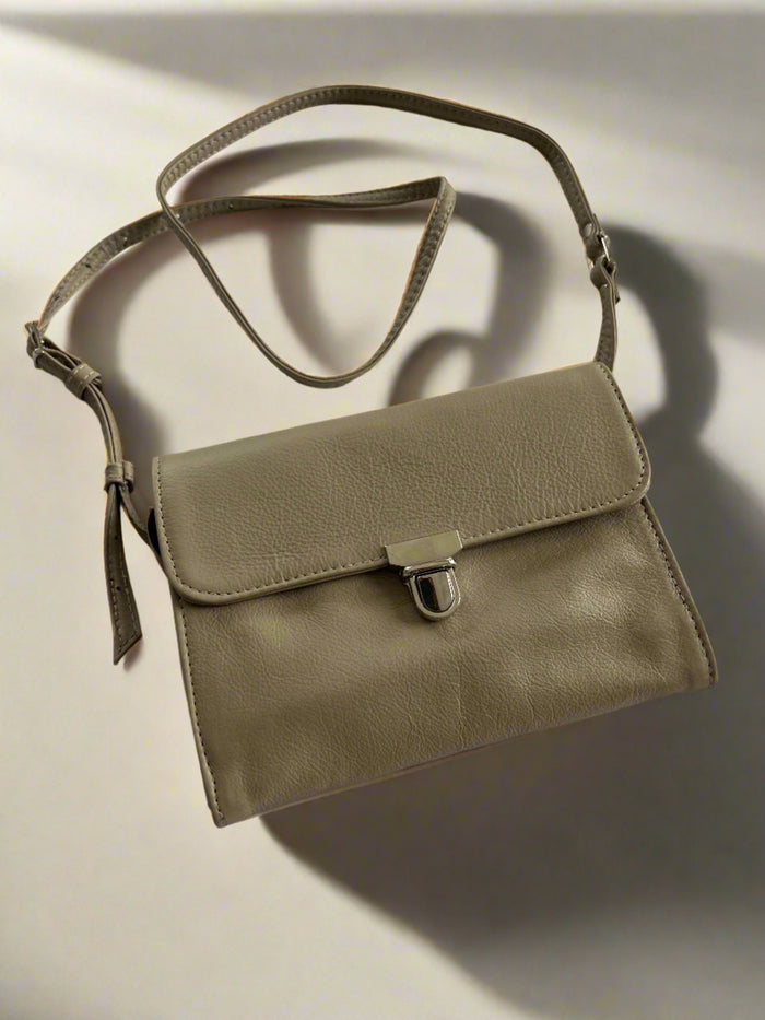 TAUPE WITH SILVER TRIMS