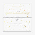 This A Littles & Co A Little Congratulations Bracelet is a thoughtful way to celebrate someone’s achievement and special milestone.