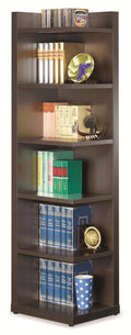 Abe Cappuccino Corner Bookcase