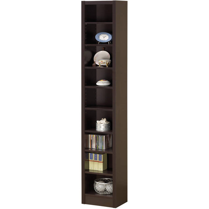 Acute Cappuccino 9 Shelf Bookcase