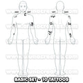 Alec Lightwood - Shadowhunters | Temporary Tattoos | FULL SET - AlunaCreates