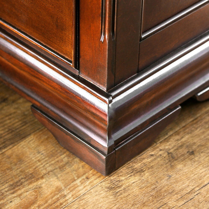 ALLONDRA Cherry 63" Wide Dresser & Mirror