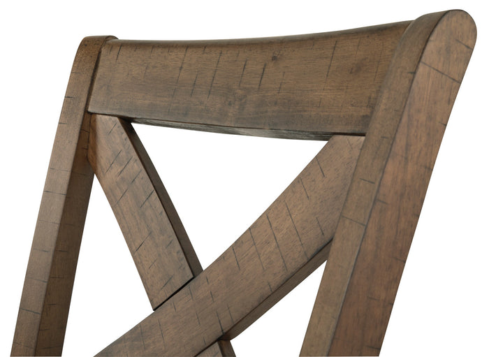 ALPINE Brown 19" Wide Counter Height Chair