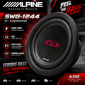 Alpine SWG-1244 12 250W RMS DVC Subwoofer