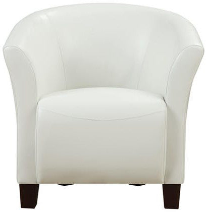Anda White Accent Chair