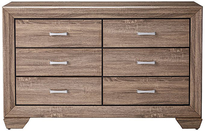 ANDREWS Taupe Dresser & Mirror