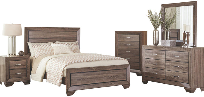 ANDREWS Taupe Dresser & Mirror