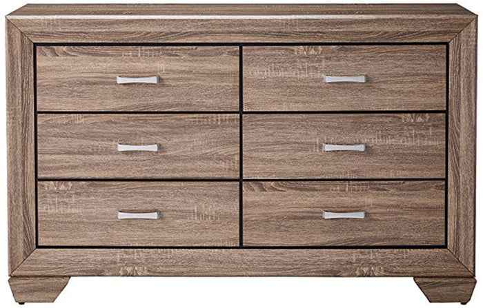 ANDREWS Taupe Dresser & Mirror
