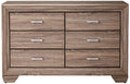 ANDREWS Taupe Dresser & Mirror