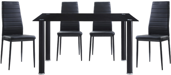ANIKK Black 55" Wide Dining Table