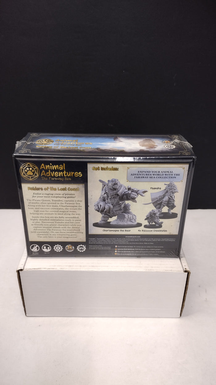 Animal Adventures Raiders Lost Coast Steamforged Games 5E Minis Set - Sealed