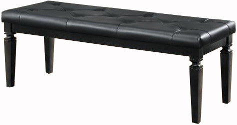 ANNIE Black 54" Wide Bench