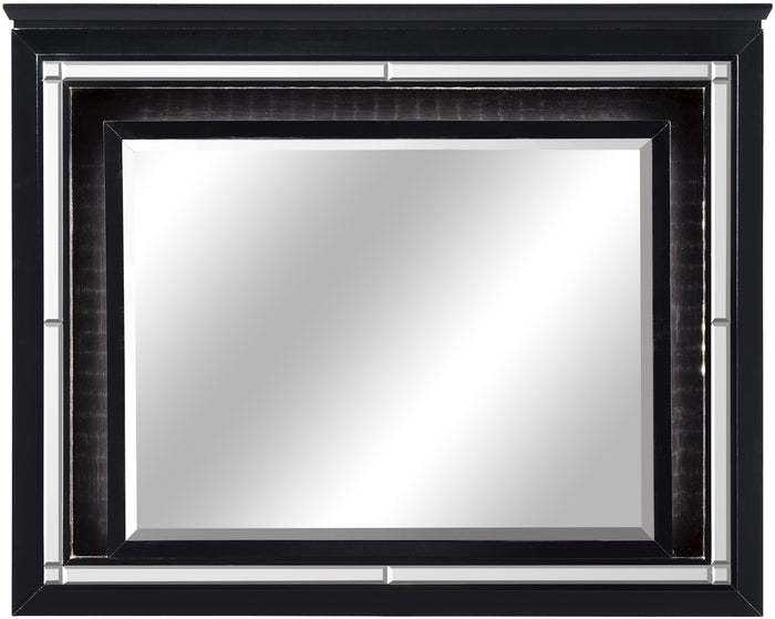 ANNIE Black 64" x 77" Lighted Dresser & Mirror
