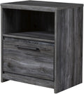 APTON Gray 21" Wide x 25" Height Night Stand