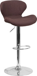 ARCHIE Brown Swivel Barstool