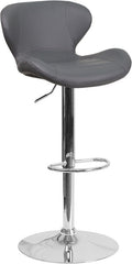 ARCHIE Gray Vinyl Barstool