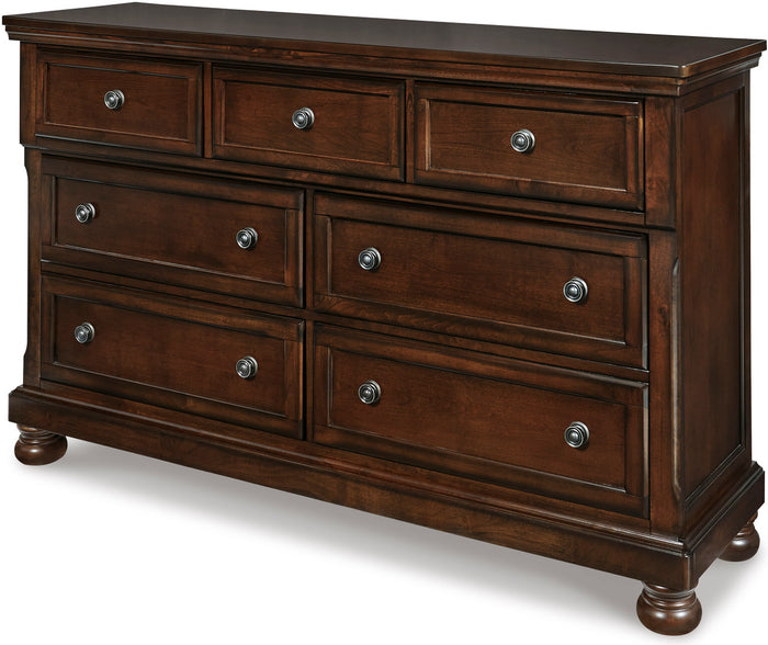 ATLAS Dark Brown 65" Wide x 77" Height Dresser & Mirror