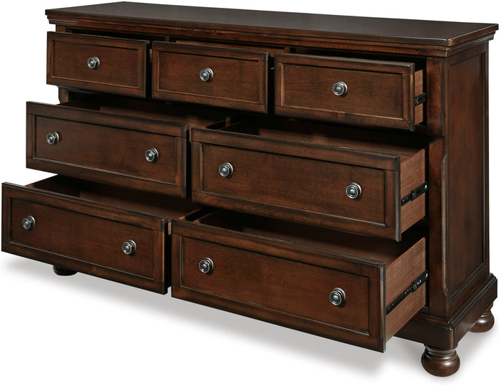 ATLAS Dark Brown 65" Wide x 77" Height Dresser & Mirror