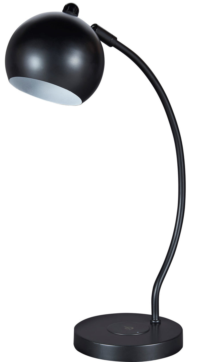 Auren Table Lamp with Wireless Chargers and USB
