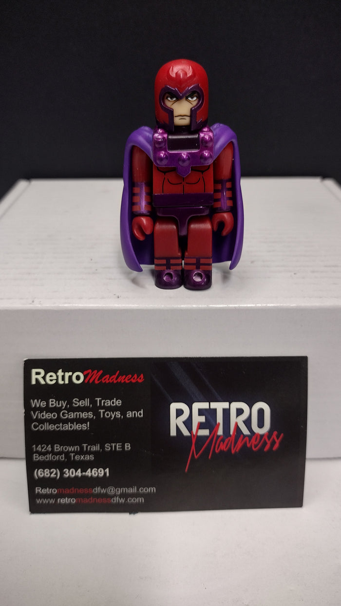 Authentic Marvel Super Heroes x Medicom Toy: Kubrick Series 3 – Magneto 100% Micro Figure • Classic Silver-Age Style (2004)