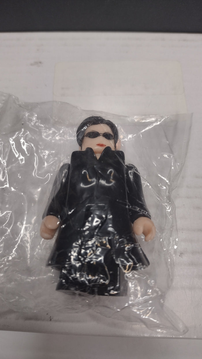 Authentic Medicom Toy: The Matrix Kubrick – Trinity 100% Micro Figure • Loose But Factory Sealed In Inner Baggie (2003)
