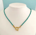 Beaded sailor clasp necklace