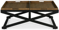BECKETT 48" Wide Coffee Table with Trays