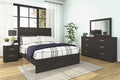 Belachime - Two Drawer Night Stand - Charcoal