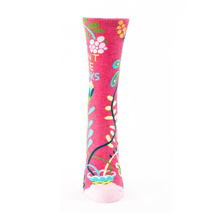 "Blue Q : Women's Crew Socks - \"Hi, I Don't Care, Thanks\" -"