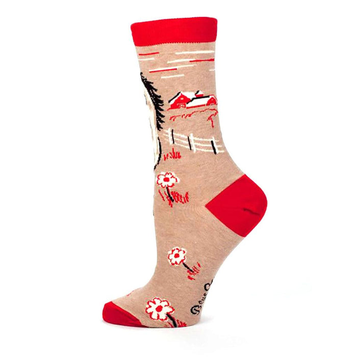 "Blue Q : Women's Crew Socks - \"I Hate Everyone Too\" - Annie's Hallmark"
