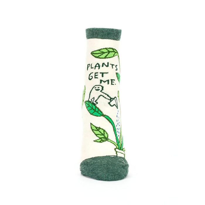 "Blue Q : Women's Ankle Socks - \"Plants Get Me\" - Annie's Hallmark"