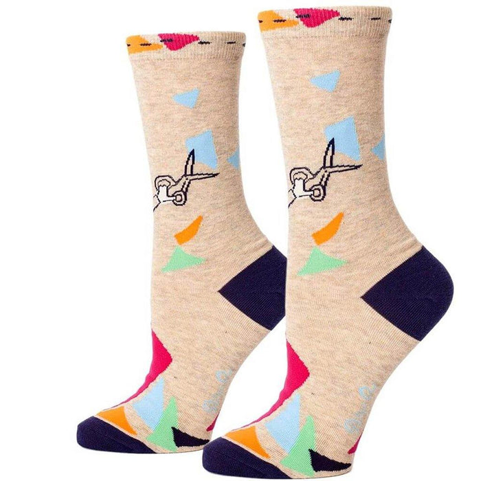 "Blue Q : Women's Crew Socks - \"You Crafty B**ch\" -"