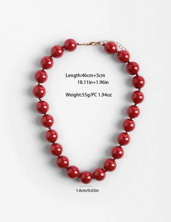 BOLD BEEDED NECKLACE
