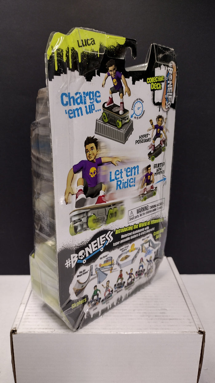 Boneless Motorized Super Charged Skateboard Luca Skater Figure (Series 1 - 2022 Release - Brand New & Factory Sealed)