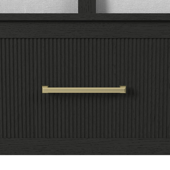 BRIAA Black 62" Wide Dresser & Mirror