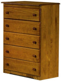 Bridget Oak 5-Drawer Chest