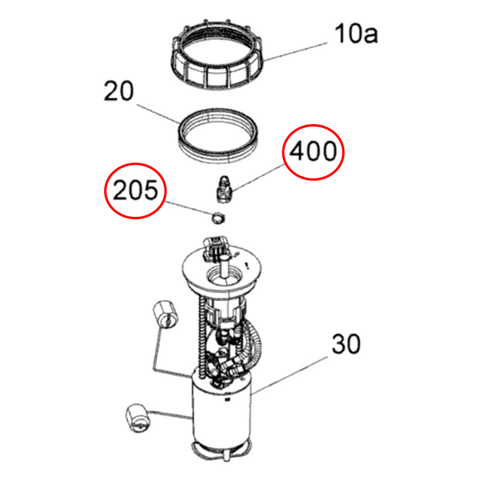 BRP Fuel Pump Assembly Quick Disconnect Fitting | Can-Am X3 & Maverick R