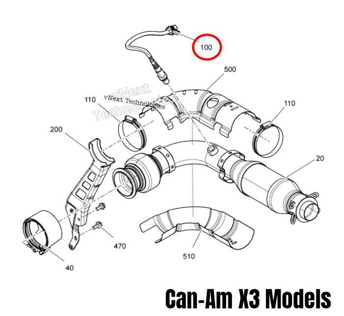 BRP Replacement O2 Sensor | Can-Am X3, Ski-Doo & Defender