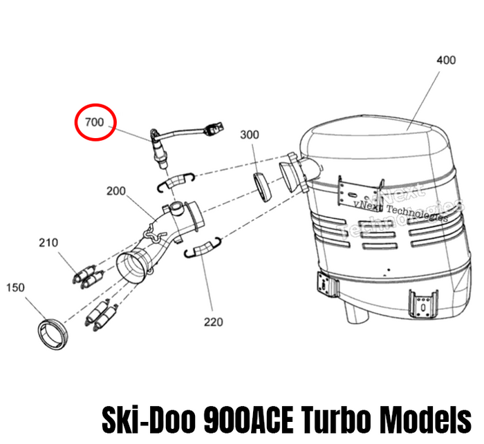 BRP Replacement O2 Sensor | Can-Am X3, Ski-Doo & Defender