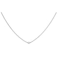 Necklace with a single pearl pendant on a white background