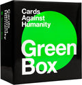 Black square box featuring a large neon green circle and bold white text reading Green Box.