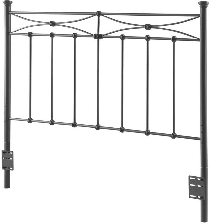 CARR Brown F/Q Metal Headboard Bed