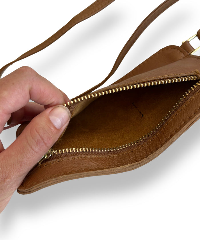 CELLPHONE SLING TAN