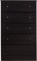 COEPTO Merlot 27" Wide 5 Drawer Chest  *Clearance