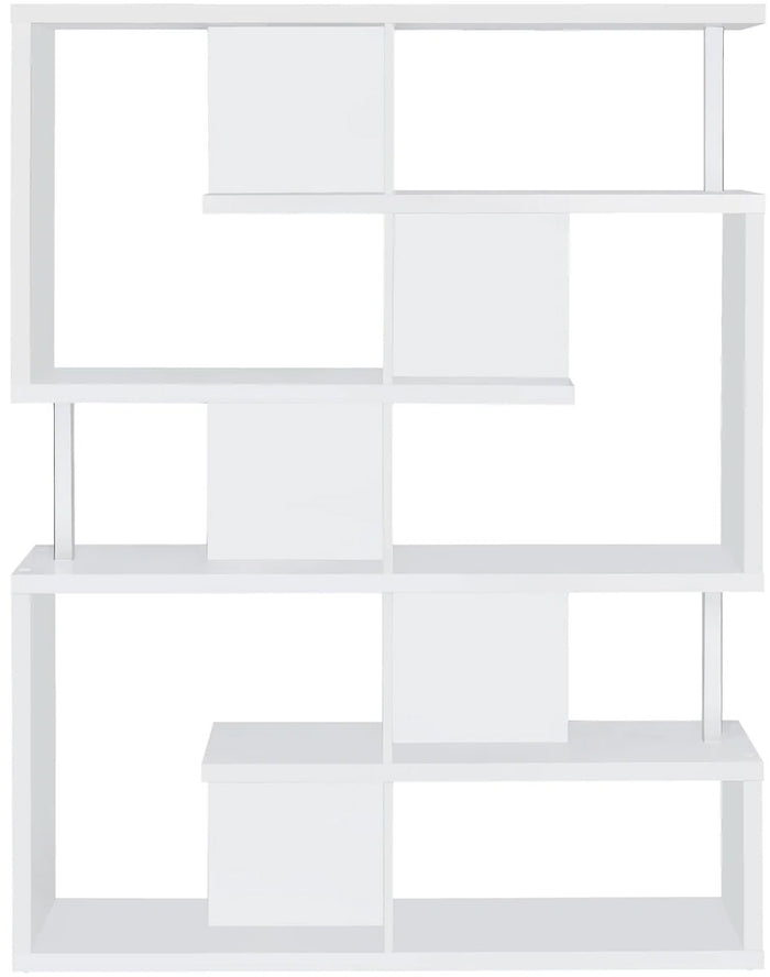 COURIER White 47" Wide Bookshelf (RTA)