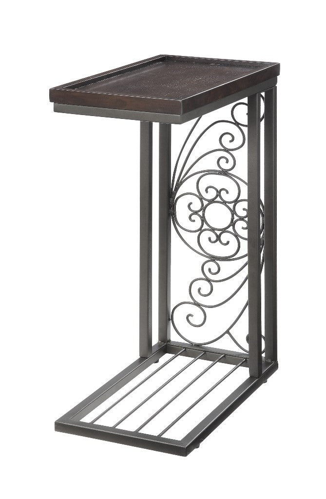 Dark Brown/Antique Bronze Snack Table