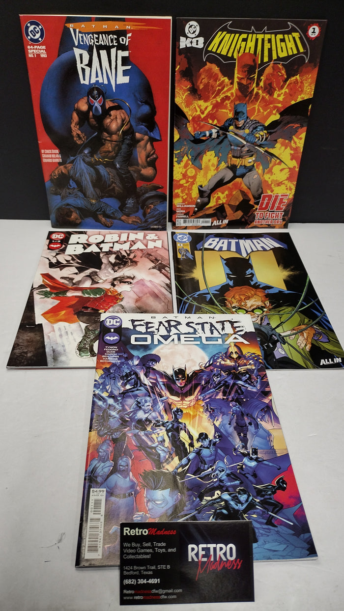 DC Comics Modern Era Lot – 5 Book Set - Lot J (Brand New / Unread)