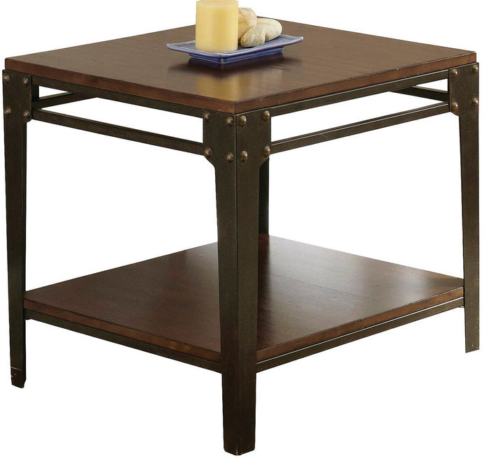 Delta Brown Two-Tone End Table